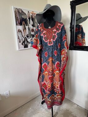 Red and Blue Kaftan